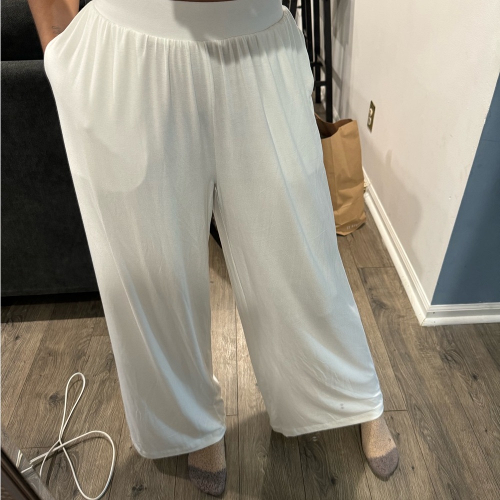 Elegant White Women's Pants